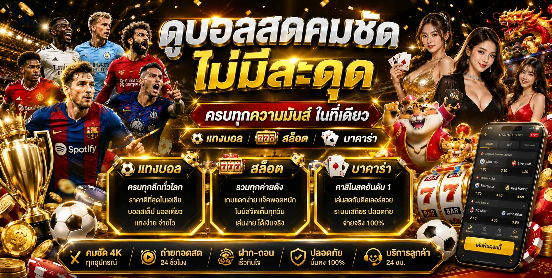 แบนเนอร์แทงบอล 188BETTH บอลสเต็ปและบอลสดครบทุกลีก